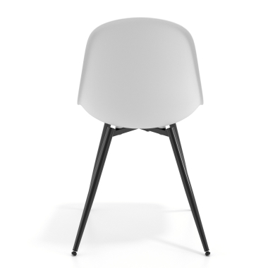 visitor chair white 4 legs plastic no armrests 4