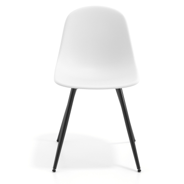 visitor chair white 4 legs plastic no armrests 6