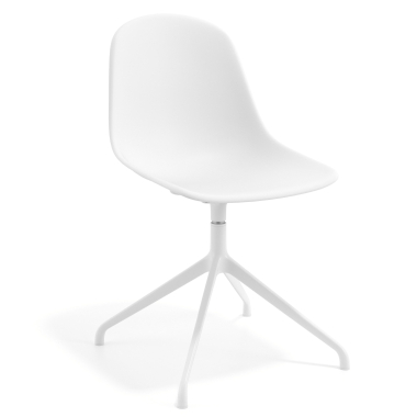meeting room chair white white pyramid base plastic no armrests 1