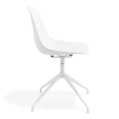 meeting room chair white white pyramid base plastic no armrests 3