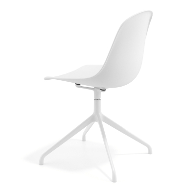 meeting room chair white white pyramid base plastic no armrests 5