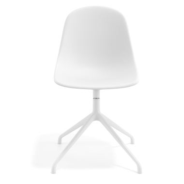 meeting room chair white white pyramid base plastic no armrests 6