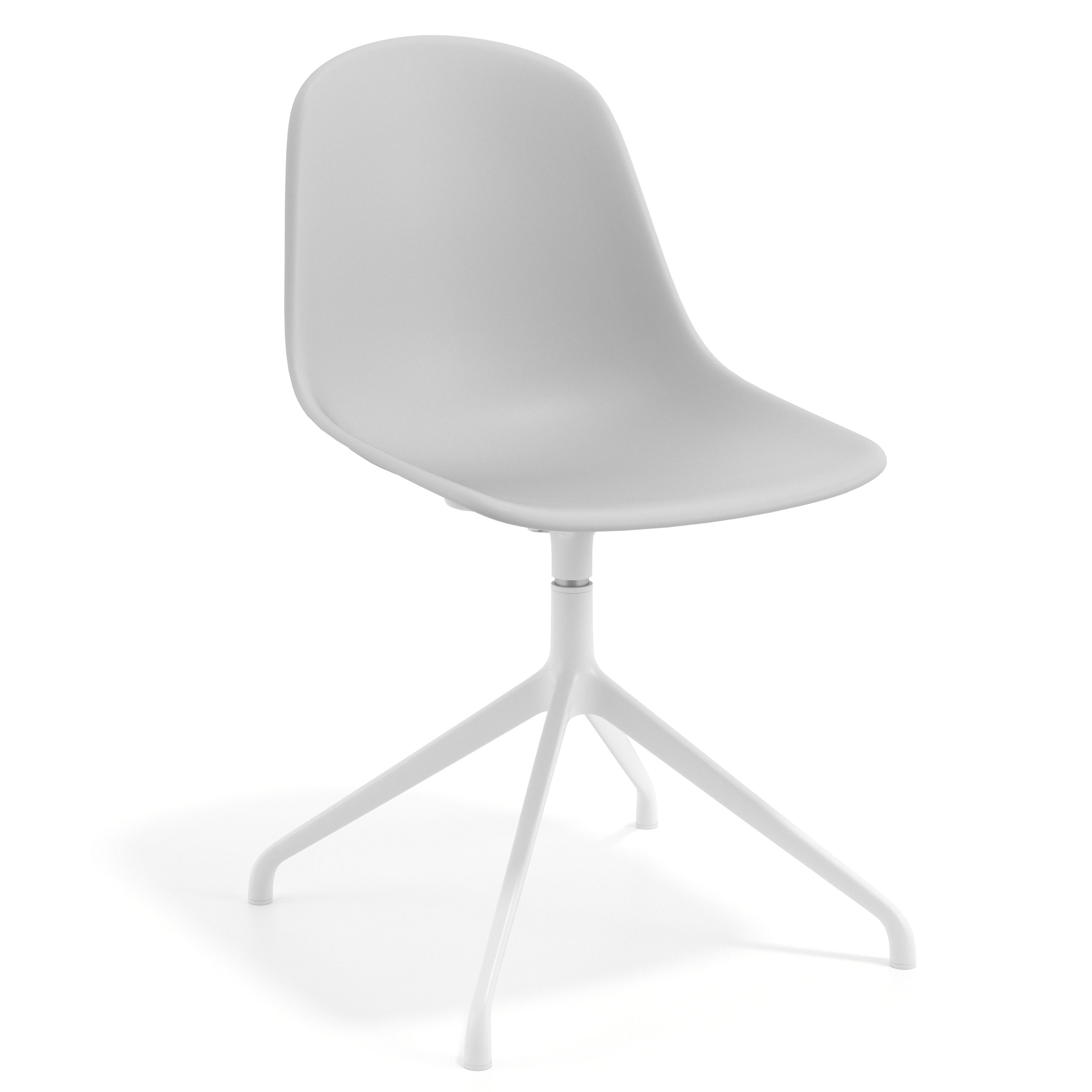 Meeting Chair Lara, pyramidal aluminium base