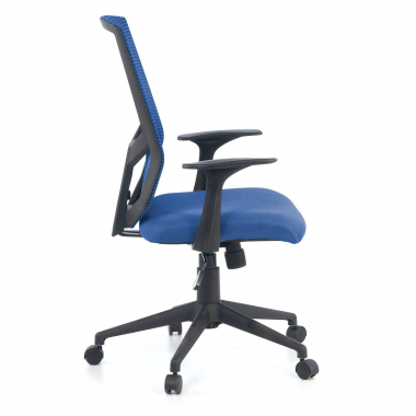 swivel chair blue archer mesh fixed armrests lumbar support 4