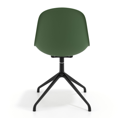 meeting room chair green pyramid base plastic no armrests 4