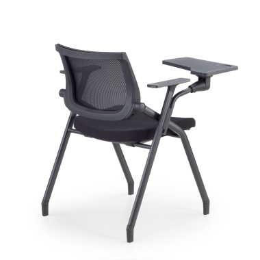 chair with writing tablet black with writing tablet mesh fixed armrests 10
