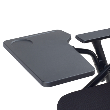chair with writing tablet black with writing tablet mesh fixed armrests 11