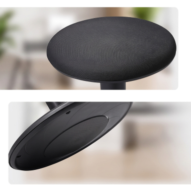 office stool black giro fabric no armrests 7