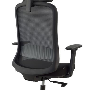 home office chair black task mesh 1d adjustable armrests lumbar support headrest 4