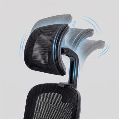 home office chair black task mesh 1d adjustable armrests lumbar support headrest 7