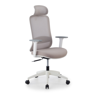 home office chair beige task mesh 1d adjustable armrests lumbar support headrest 1