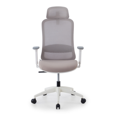 home office chair beige task mesh 1d adjustable armrests lumbar support headrest 3