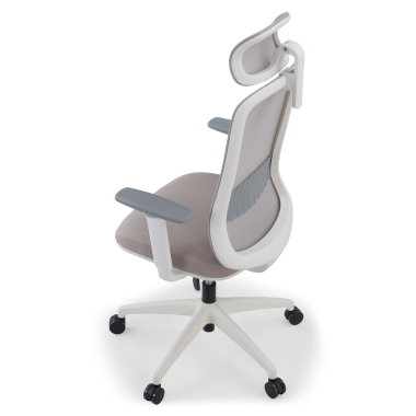 home office chair beige task mesh 1d adjustable armrests lumbar support headrest 11