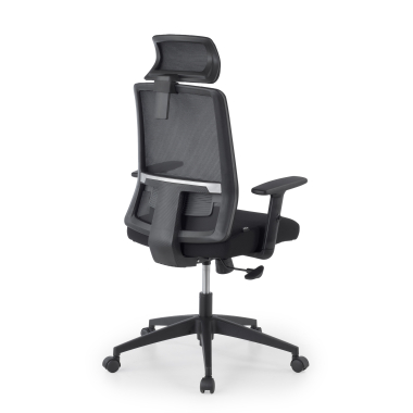 home office chair black aria mesh 1d adjustable armrests lumbar support headrest 13
