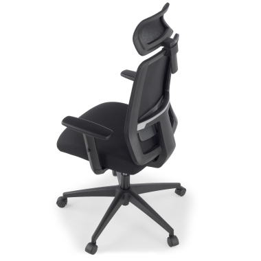 home office chair black aria mesh 1d adjustable armrests lumbar support headrest 14