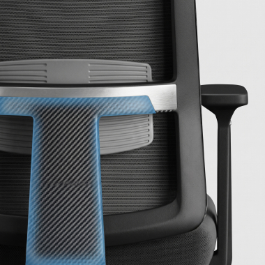 home office chair black aria mesh 1d adjustable armrests lumbar support headrest 7