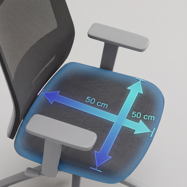 Wide, padded and durable seat