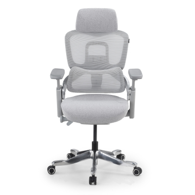 ergonomic chair white grey zenpro aluminum ergonomic chair mesh 4d adjustable armrests double lumbar support headrest 3