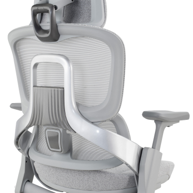 ergonomic chair white grey zenpro aluminum ergonomic chair mesh 4d adjustable armrests double lumbar support headrest 6
