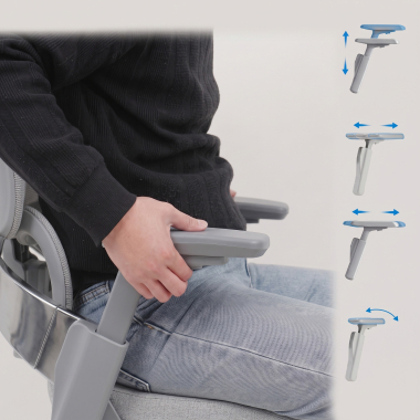 ergonomic chair white grey zenpro aluminum ergonomic chair mesh 4d adjustable armrests double lumbar support headrest 10