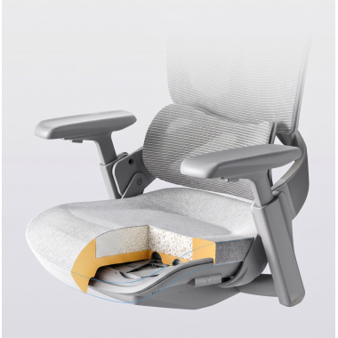 ergonomic chair white grey zenpro aluminum ergonomic chair mesh 4d adjustable armrests double lumbar support headrest 19