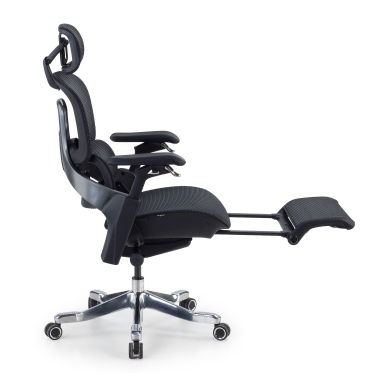 ergonomic chair black zenmax ergonomic chair aluminum footrest mesh 4d adjustable armrests double lumbar support headrest extendable footrest 6