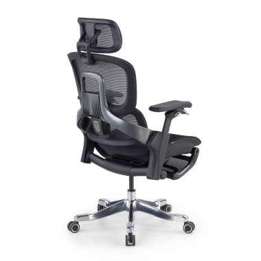 ergonomic chair black zenmax ergonomic chair aluminum footrest mesh 4d adjustable armrests double lumbar support headrest extendable footrest 14