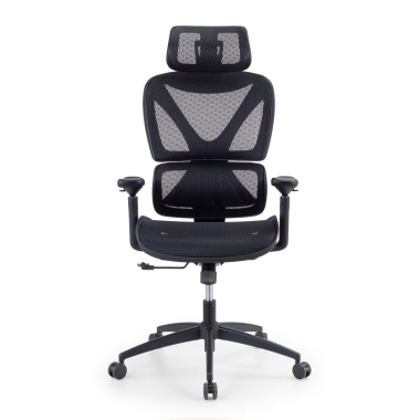 ergonomic chair black velstrom mesh 3d adjustable armrests double lumbar support headrest 3
