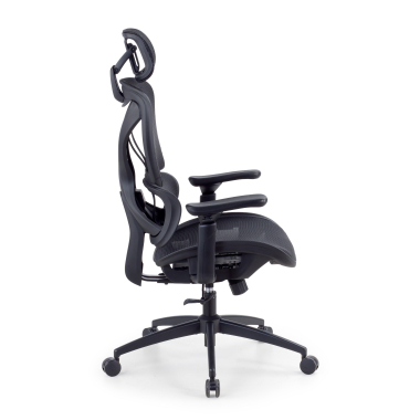 ergonomic chair black velstrom mesh 3d adjustable armrests double lumbar support headrest 7