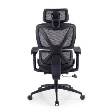 ergonomic chair black velstrom mesh 3d adjustable armrests double lumbar support headrest 6