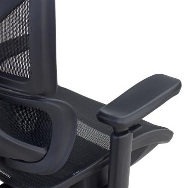 ergonomic chair black velstrom mesh 3d adjustable armrests double lumbar support headrest 15