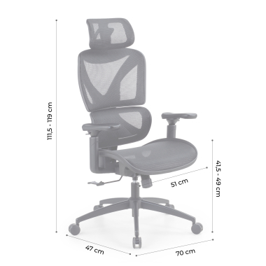 ergonomic chair black velstrom mesh 3d adjustable armrests double lumbar support headrest 17