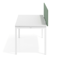 Acoustic desk screen Sileo, upholstered in PET fabric