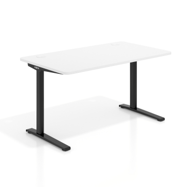 office desk black warm white white frame 1