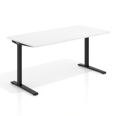 office desk black warm white white frame 1