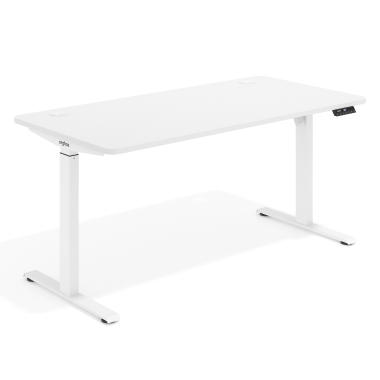 height adjustable desk white warm white erghos go 1