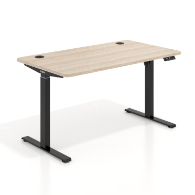 height adjustable desk black flax oak erghos go 1