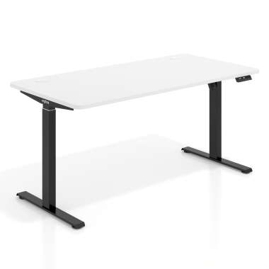 height adjustable desk black warm white erghos go 1