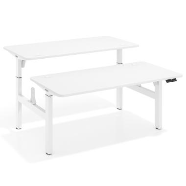 height adjustable desk white warm white erghos go 1
