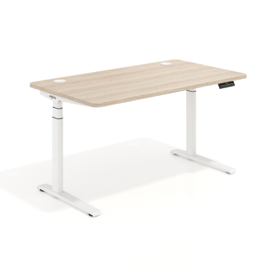 height adjustable desk white flax oak erghos icon 1