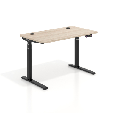 height adjustable desk black flax oak erghos icon 1