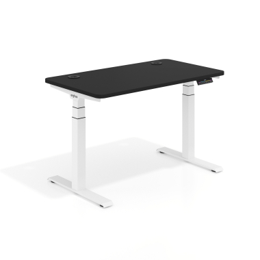 height adjustable desk white pure black erghos pro 1