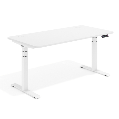 height adjustable desk white warm white erghos pro 1
