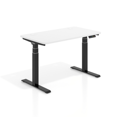 height adjustable desk black warm white erghos pro 1