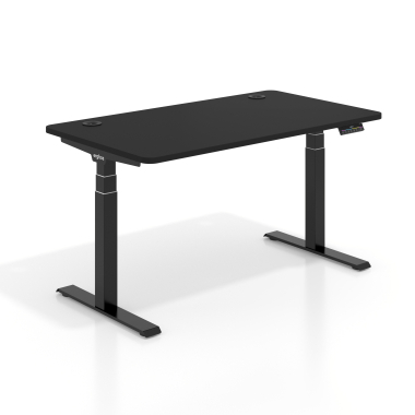 height adjustable desk black pure black erghos pro 1