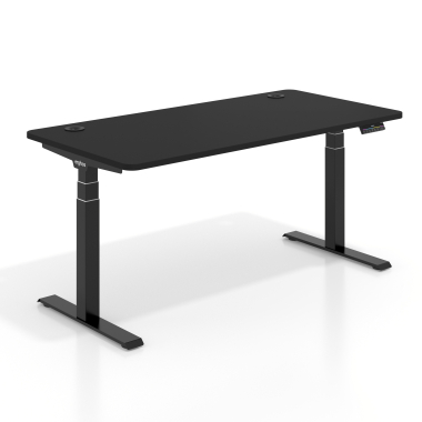 height adjustable desk black pure black erghos pro 1