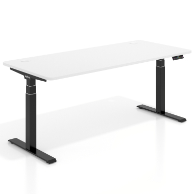 height adjustable desk black warm white erghos pro 1