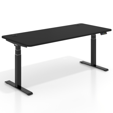 height adjustable desk black pure black erghos pro 1