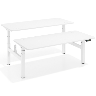 height adjustable desk white warm white erghos pro 1
