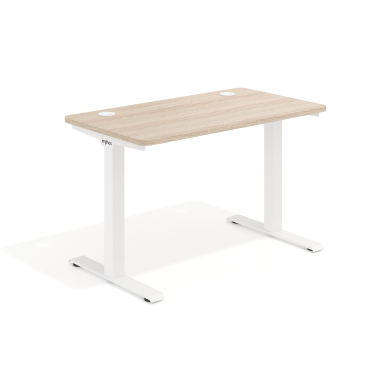 office desk white flax oak white frame 1